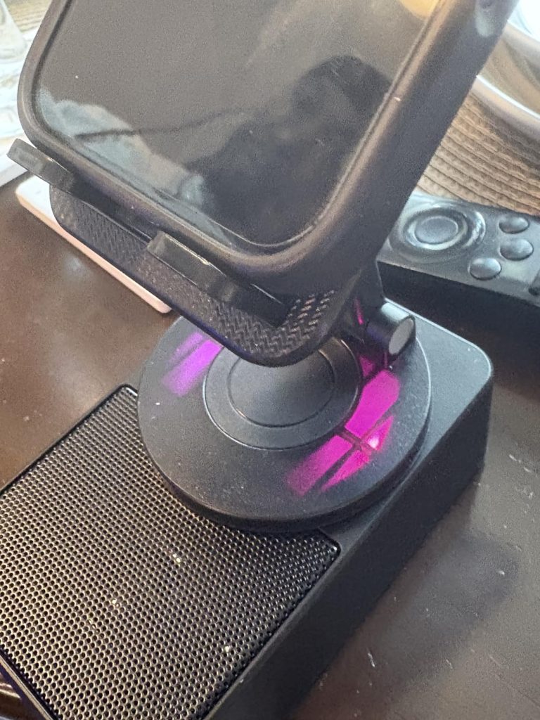 As someone who works remotely, I use this daily for video calls. My phone sits perfectly on the stand, and the sound is loud and clear. Plus, the powerbank feature saved me when my phone battery was low during a client meeting. 10/10. Mr David. Lagos ⭐⭐⭐⭐⭐