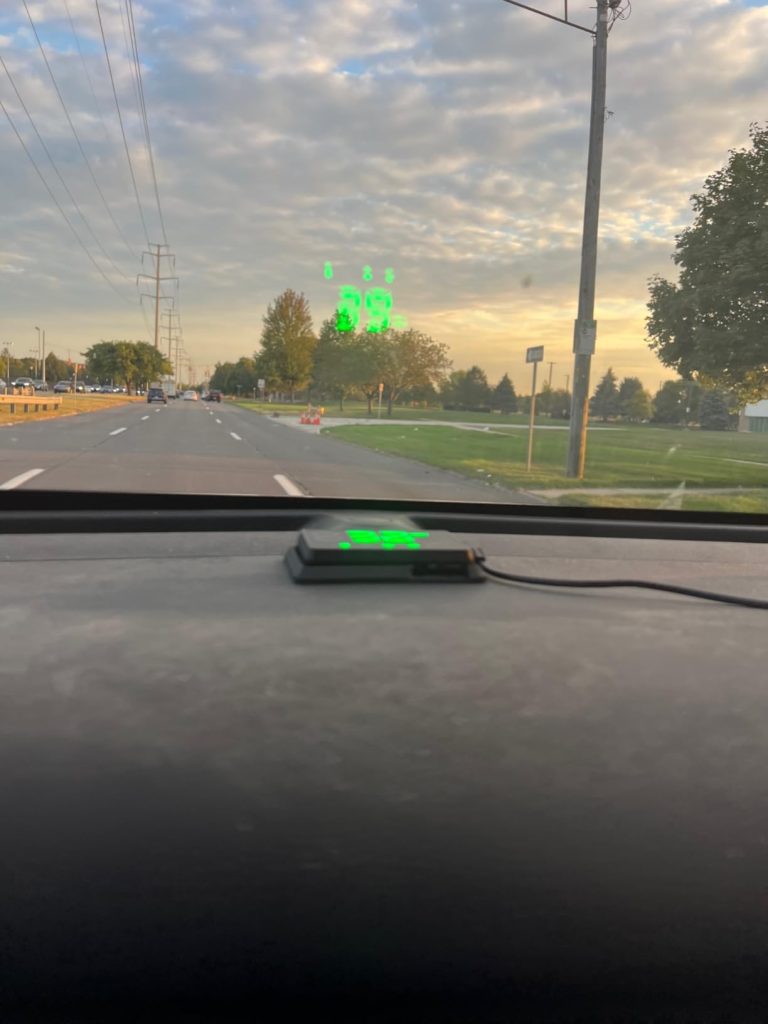 This thing is awesome. Works great in the daytime and I appreciate the auto dimming feature in the dark. I didn’t even seem to need the sticker that you’re supposed to put on the glass, it’s totally visible without it.  Very easy to use. Mrs Abigael Abuja⭐️⭐️⭐️⭐️